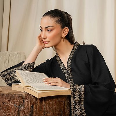 2 PC Stitched  Lawn Embroided Suit JA-207 S